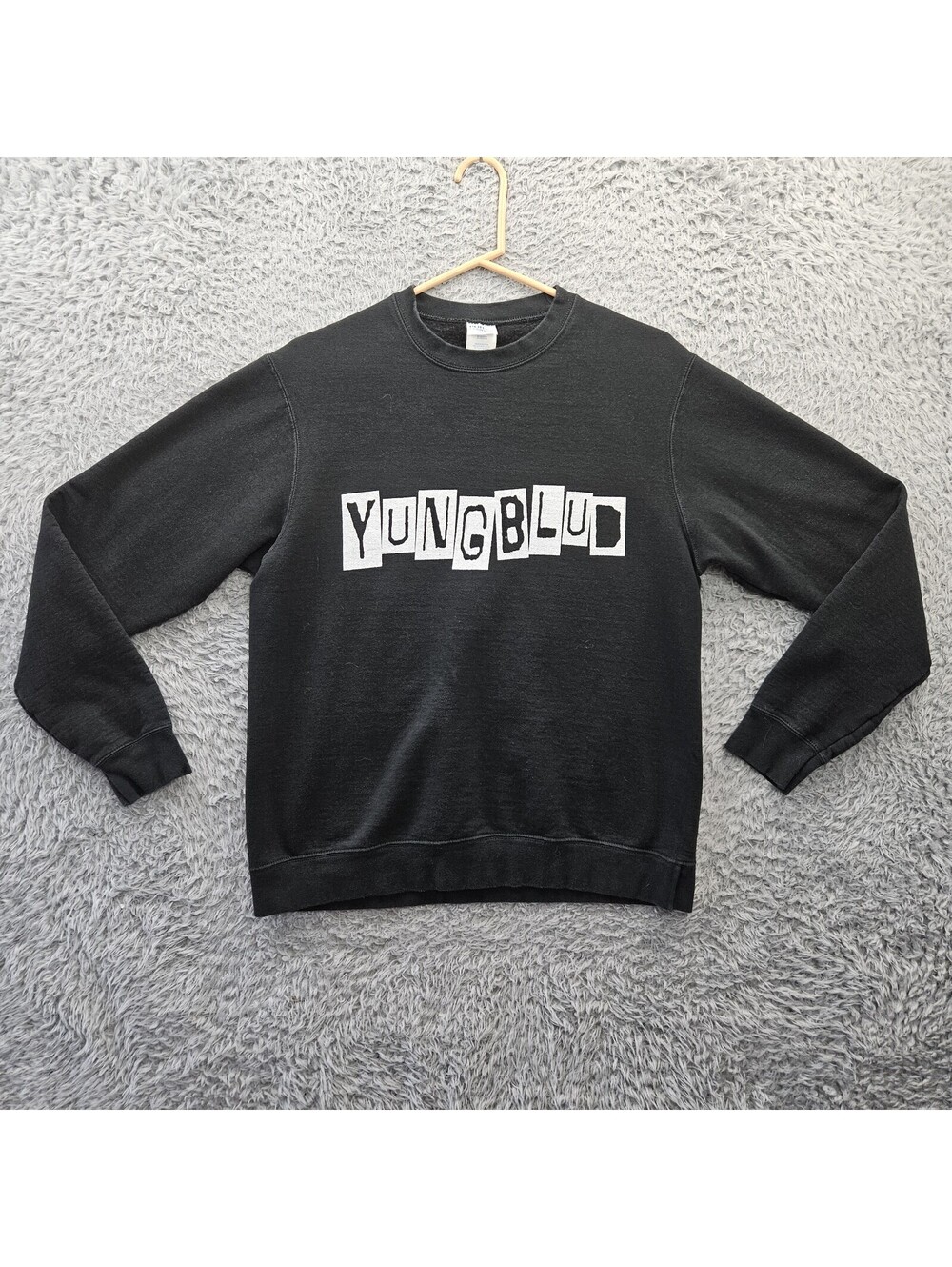 YUNGBLUD Band Sweatshirt Black Medium Port & Company Fleece